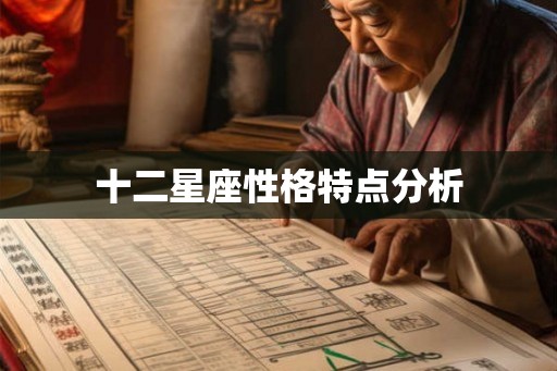 十二星座性格特点分析