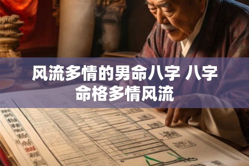 风流多情的男命八字 八字命格多情风流