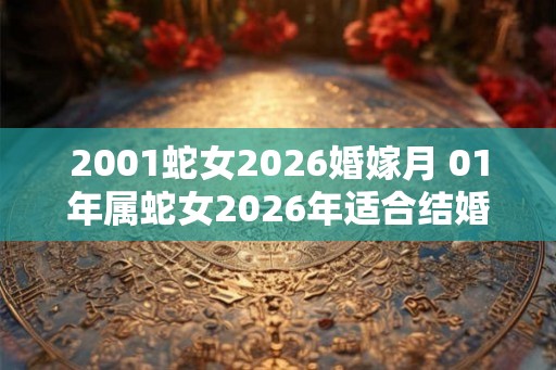 2001蛇女2026婚嫁月 01年属蛇女2026年适合结婚吗
