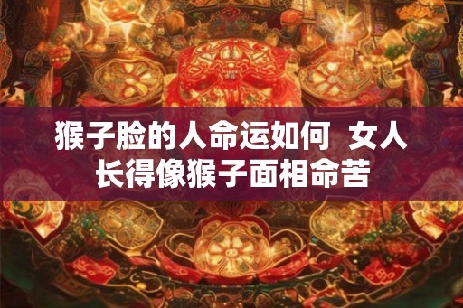 猴子脸的人命运如何 女人长得像猴子面相命苦 猴子脸的人命运如何 女人长得像猴子面相命苦