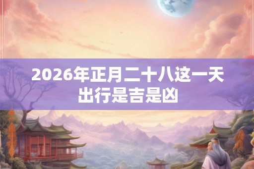 2026年正月二十八这一天出行是吉是凶