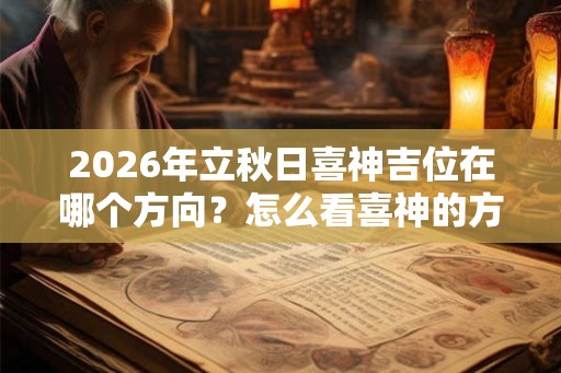 2026年立秋日喜神吉位在哪个方向？怎么看喜神的方位？