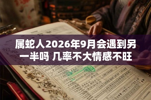 属蛇人2026年9月会遇到另一半吗 几率不大情感不旺