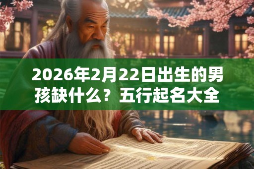 2026年2月22日出生的男孩缺什么？五行起名大全