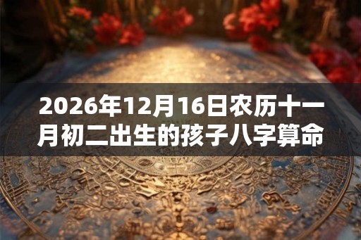 2026年12月16日农历十一月初二出生的孩子八字算命起名字
