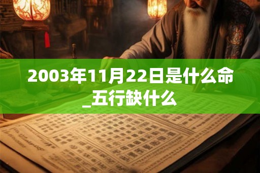 2003年11月22日是什么命_五行缺什么 2003年11月22日是什么命_五行缺什么