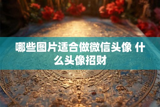 哪些图片适合做微信头像 什么头像招财 哪些图片适合做微信头像 什么头像招财