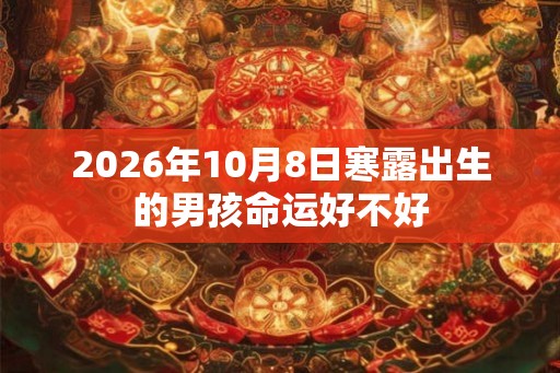 2026年10月8日寒露出生的男孩命运好不好 2026年10月8日寒露出生的男孩命运好不好