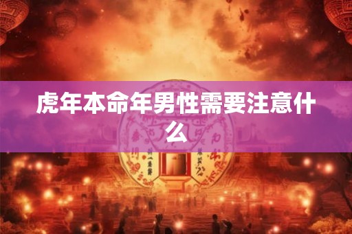 虎年本命年男性需要注意什么