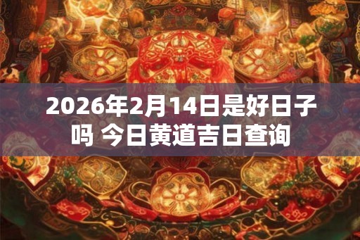 2026年2月14日是好日子吗 今日黄道吉日查询