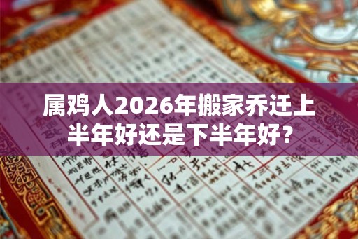 属鸡人2026年搬家乔迁上半年好还是下半年好？