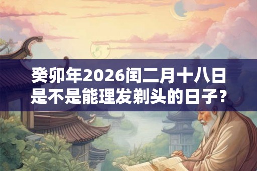 癸卯年2026闰二月十八日是不是能理发剃头的日子？