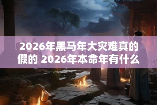 2026年黑马年大灾难真的假的 2026年本命年有什么灾难