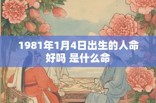 1981年1月4日出生的人命好吗 是什么命 1981年1月4日出生的人命好吗 是什么命