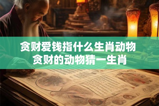 贪财爱钱指什么生肖动物 贪财的动物猜一生肖