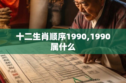 十二生肖顺序1990,1990属什么