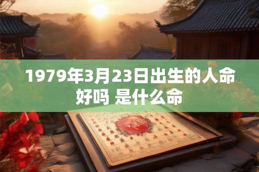 1979年3月23日出生的人命好吗 是什么命