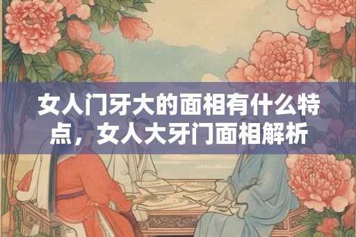 女人门牙大的面相有什么特点，女人大牙门面相解析