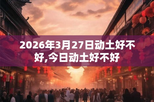 2026年3月27日动土好不好,今日动土好不好