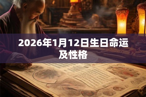 2026年1月12日生日命运及性格