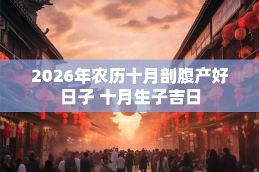 2026年农历十月剖腹产好日子 十月生子吉日