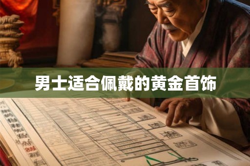 男士适合佩戴的黄金首饰