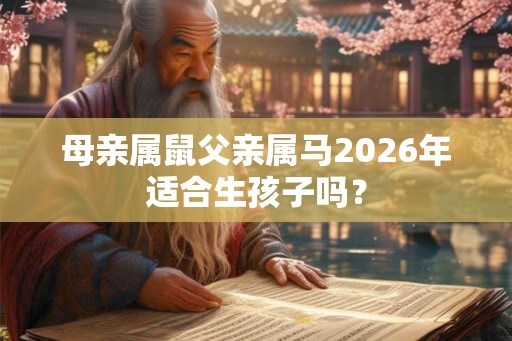 母亲属鼠父亲属马2026年适合生孩子吗? 母亲属鼠父亲属马2026年适合生孩子吗?