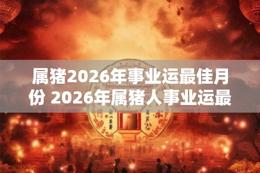 属猪2026年事业运最佳月份 2026年属猪人事业运最佳月份是哪个