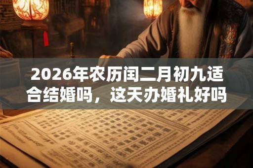 2026年农历闰二月初九适合结婚吗，这天办婚礼好吗？