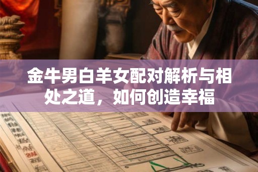 金牛男白羊女配对解析与相处之道，如何创造幸福