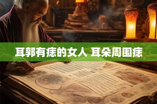 耳郭有痣的女人 耳朵周围痣
