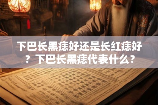 下巴长黑痣好还是长红痣好？下巴长黑痣代表什么？