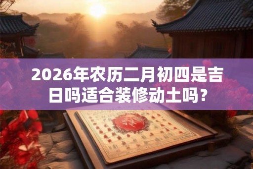 2026年农历二月初四是吉日吗适合装修动土吗？