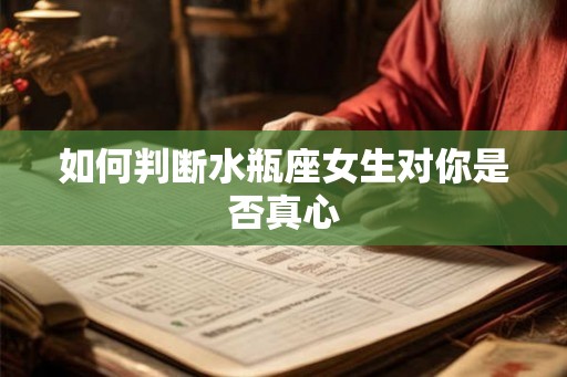 如何判断水瓶座女生对你是否真心