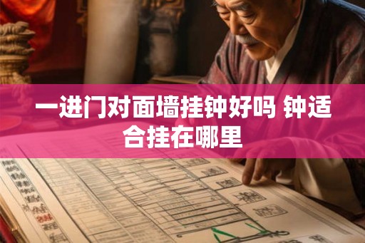 一进门对面墙挂钟好吗 钟适合挂在哪里