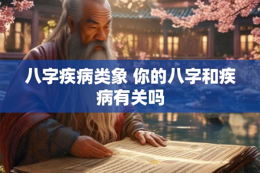 八字疾病类象 你的八字和疾病有关吗