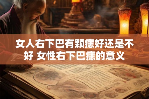 女人右下巴有颗痣好还是不好 女性右下巴痣的意义