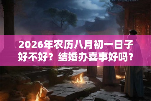 2026年农历八月初一日子好不好？结婚办喜事好吗？