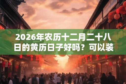 2026年农历十二月二十八日的黄历日子好吗？可以装修或动土吗？