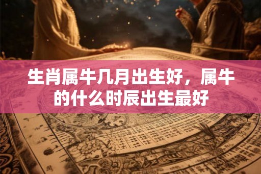 生肖属牛几月出生好，属牛的什么时辰出生最好