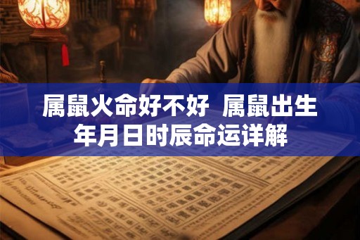 属鼠火命好不好 属鼠出生年月日时辰命运详解 属鼠火命好不好 属鼠出生年月日时辰命运详解