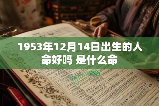 1953年12月14日出生的人命好吗 是什么命