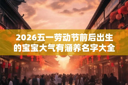 2026五一劳动节前后出生的宝宝大气有涵养名字大全集