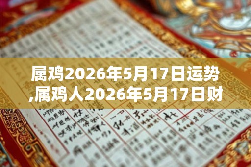 属鸡2026年5月17日运势,属鸡人2026年5月17日财运,生肖鸡2026年5月17日运势 属鸡2026年5月17日运势,属鸡人2026年5月17日财运,生肖鸡2026年5月17日运势