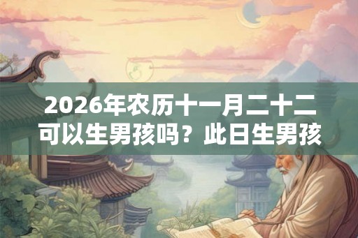 2026年农历十一月二十二可以生男孩吗?此日生男孩好命吗? 2026年农历十一月二十二可以生男孩吗?此日生男孩好命吗?