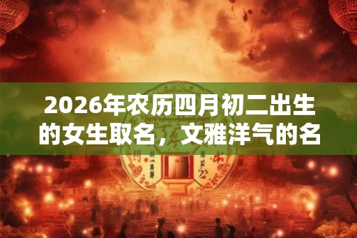 2026年农历四月初二出生的女生取名，文雅洋气的名字精选