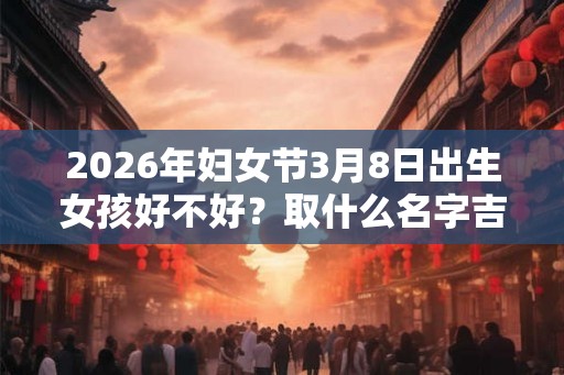 2026年妇女节3月8日出生女孩好不好？取什么名字吉利？