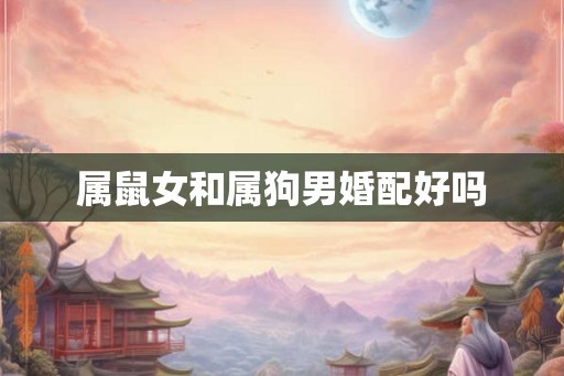 属鼠女和属狗男婚配好吗