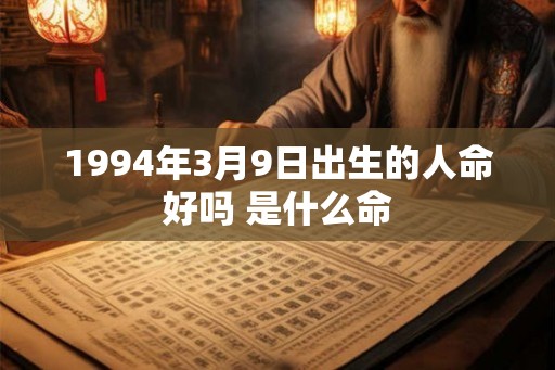 1994年3月9日出生的人命好吗 是什么命