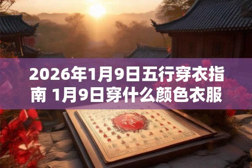 2026年1月9日五行穿衣指南 1月9日穿什么颜色衣服
